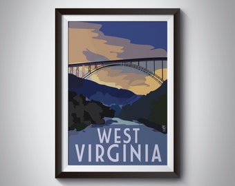 West Virginia | Travel Poster | Instant Download