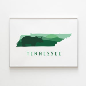 Tennessee | Minimalist | 2 Orientations | Instant Download | Poster