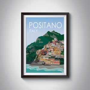 Positano | Italien | Reise Poster | Sofort Download