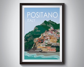 Positano | Italy | Travel Poster | Instant Download