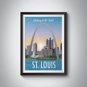 St. Louis | Missouri | Travel Poster | Instant Download - Etsy