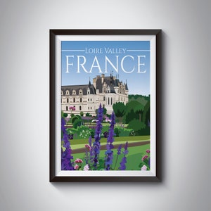 Loire Valley | France | Travel Poster | Instant Download