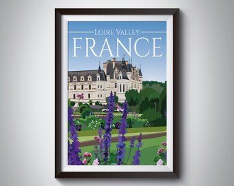 Loire Valley | France | Travel Poster | Instant Download
