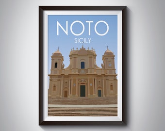 Noto | Italy | Travel Poster | Instant Download