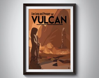 Star Trek Travel Poster | Vulcan | Instant Download