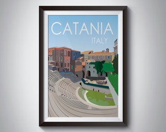 Catania | Italy | Travel Poster | Instant Download
