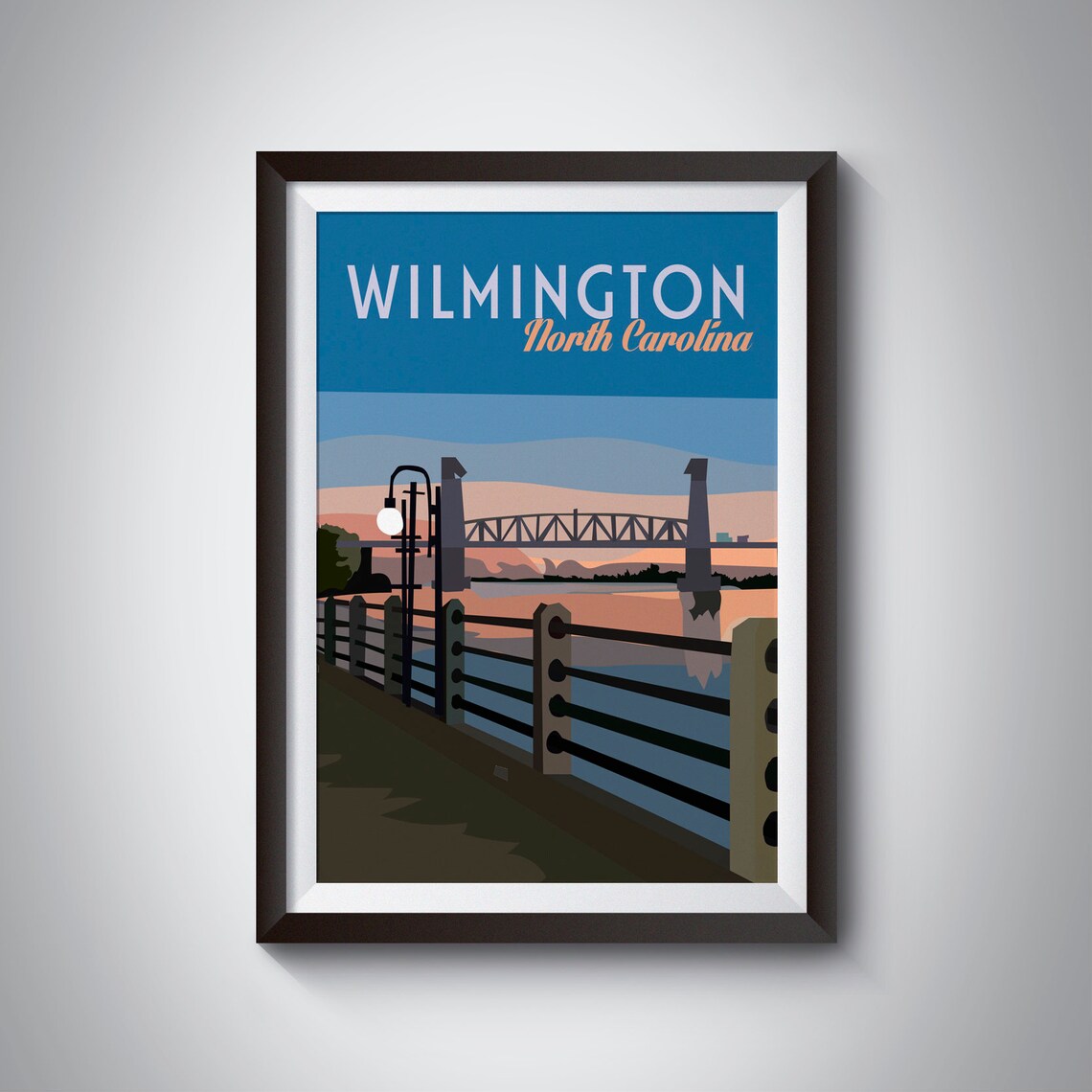 Wilmington Travel Poster Instant Download Etsy