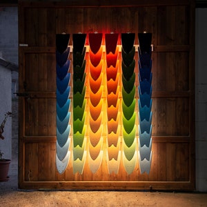 Ambient lamp made out of skateboard - surf style.