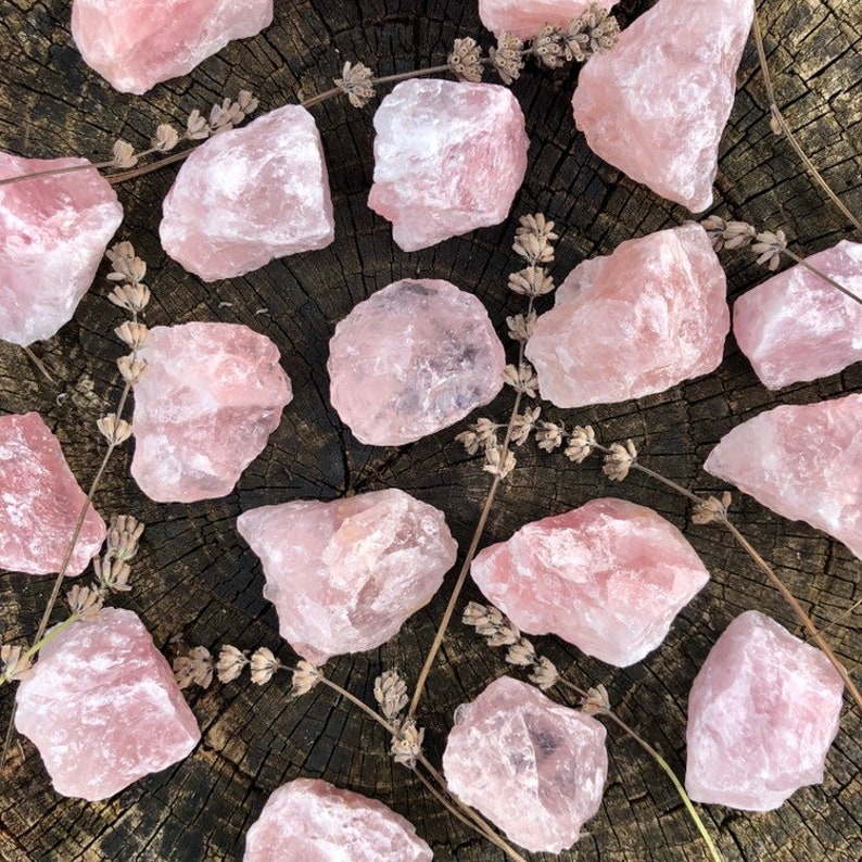 semi raw rose quartz chunk semi raw rose quartz chunk