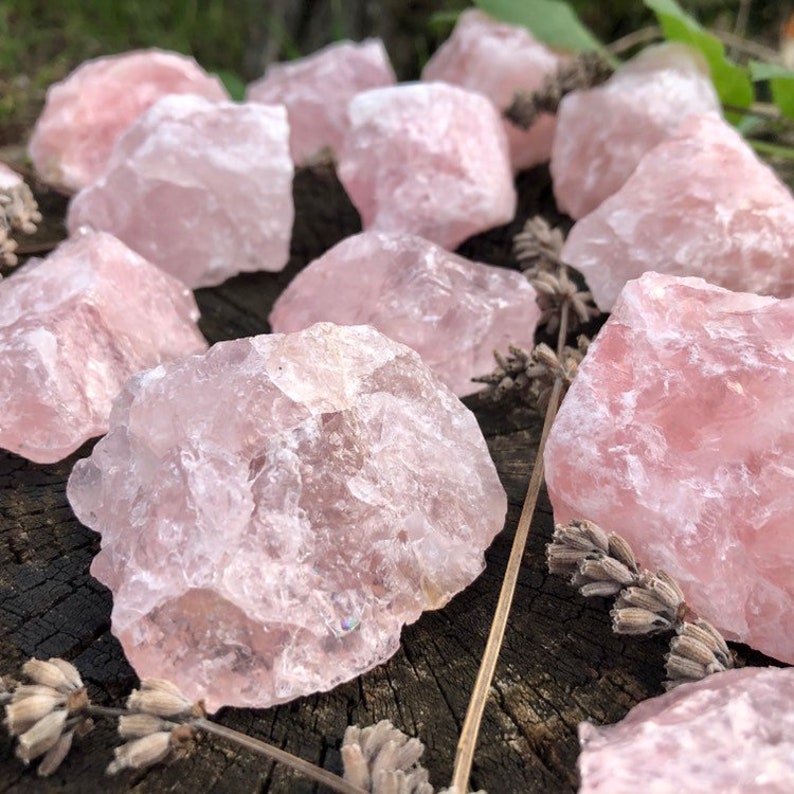 semi raw rose quartz chunk semi raw rose quartz chunk