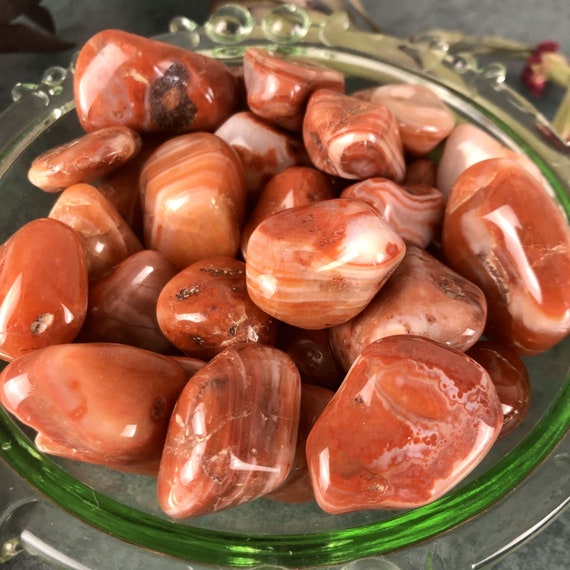 Red Sardonyx Crystal / Sardonyx Tumble Stone / Sardonyx | Etsy