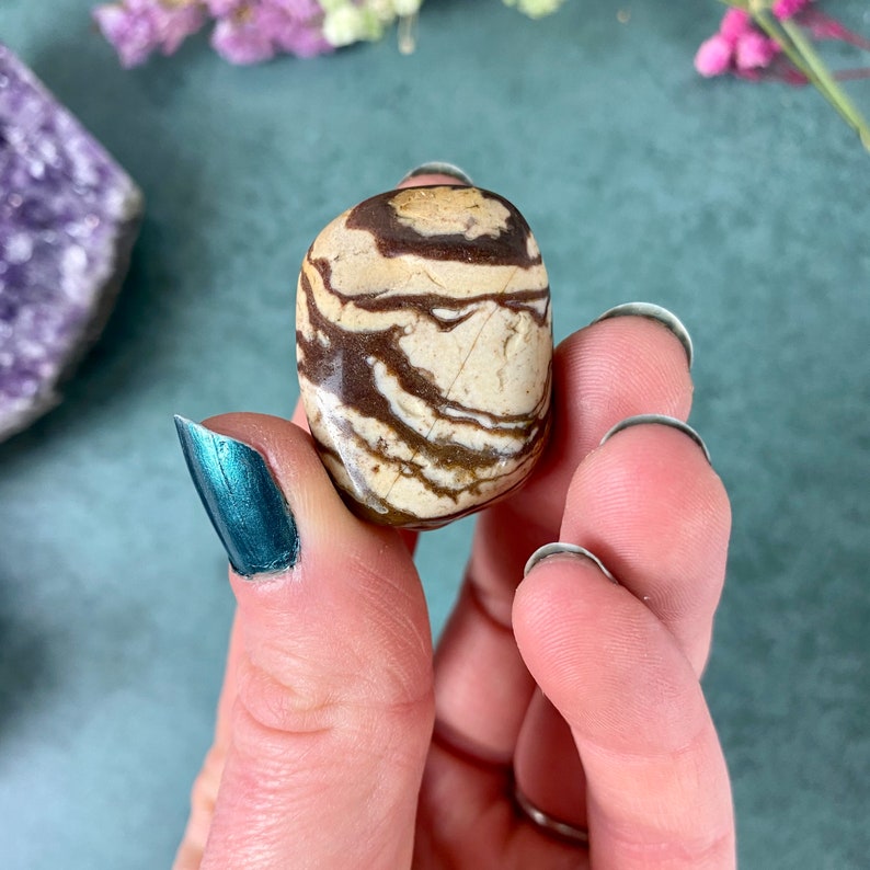 Brown Zebra Jasper Tumble Stone / Brown Zebra Jasper Crystal Etsy UK