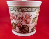 Jardiniere Candle, Floral Candle, Container Candle, Gardening Candle, Teacup Candle, Gardeners Gift, Soy Wax Candle, Soy Wax Tea Cup Candle