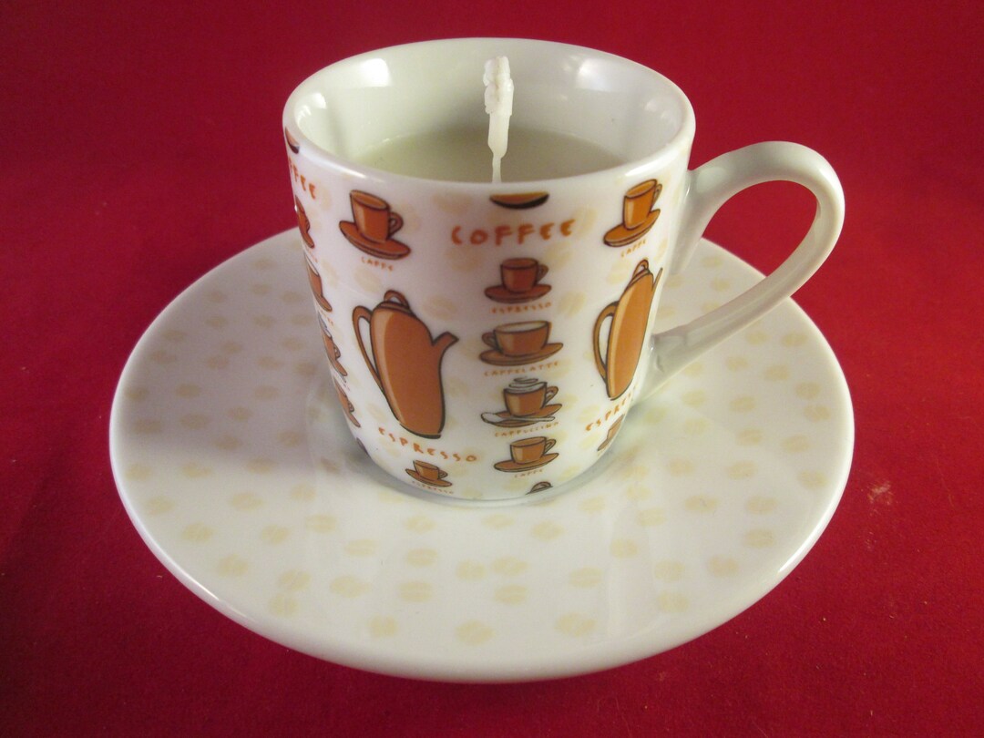 Taza Espresso, Expresso Cup Candle, Coffee Cup, Coffee Candle, Teacup