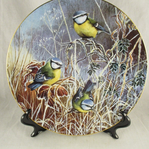 Coalport Plate, Bluetit Plate, Bird Plate, Limited Edition Plate, Vintage plate, Wall plate, Collectable plate, gift for mum