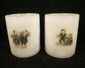 Decorated Candle, Vintage Candle, Xmas Candle, Christmas Candle, Decoupaged Candle, Victorian Candle, , Festive Candle,Xmas Decor
