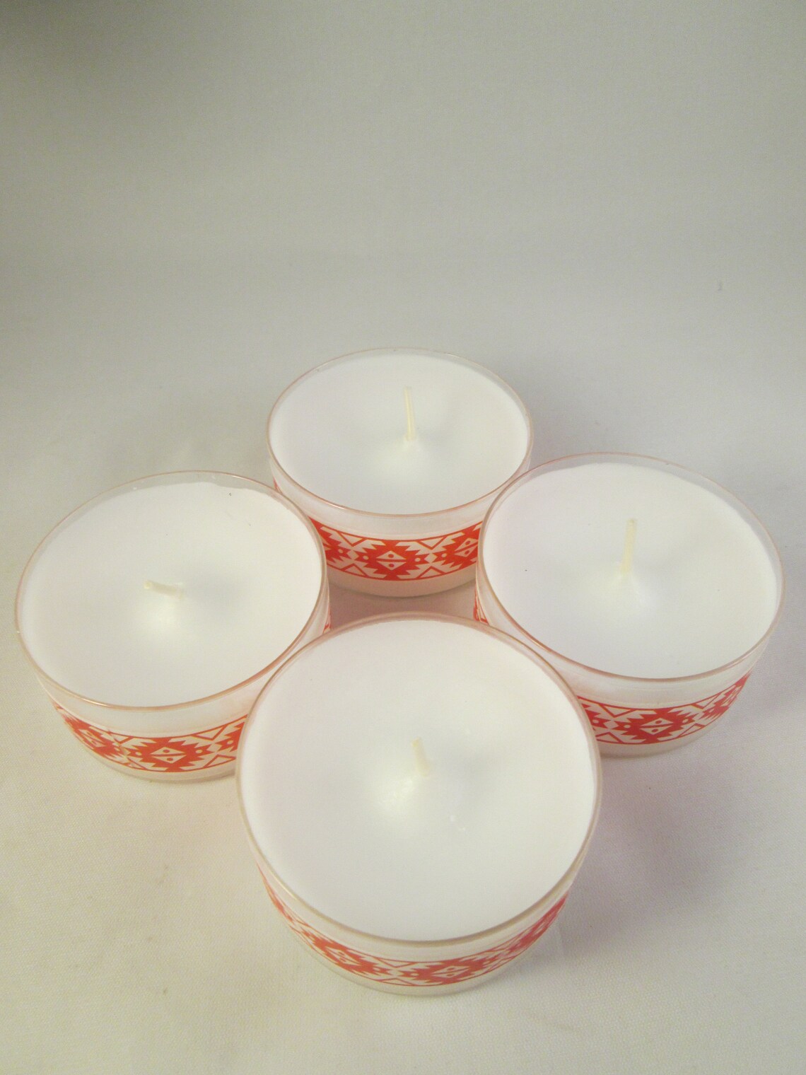 Aztec Candles White Tealights Large Tealights Xmas Tea Etsy