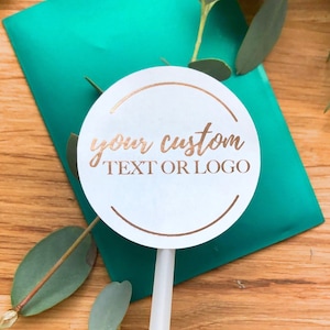 Roségold Folie Weiße Aufkleber | Hochzeits-Aufkleber | RoseGold Folie Custom Stickers Rose Gold Folien Sticker Silberfolie Hochzeit Sticker
