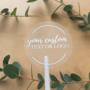 Custom Clear White Ink Stickers | Wedding Favor Stickers | White Ink Clear Sticker