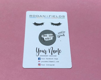Rodan And Fields Scratcher Cards | Rodan and Fields Scratchers | R + F Business Cards | Custom Rodan and Fields Business Cards