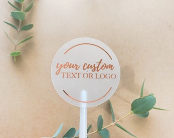Clear Copper Foil Stickers | Wedding Favor Stickers | Copper Foil Custom Stickers