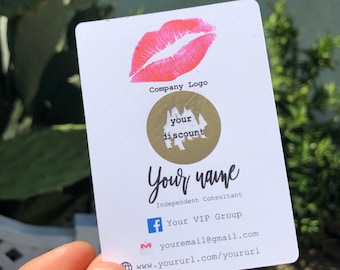 Lipsense, Mary Kay, ItWorks! SeneGence Scratcher Cards | Mary Kay Scratcher Cards | Lipsense Business Cards