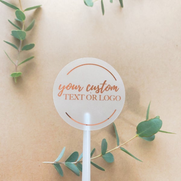 Clear Copper Foil Stickers | Wedding Favor Stickers | Copper Foil Custom Stickers