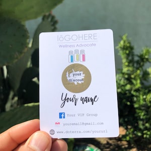 cartes à gratter doTerra | Cartes à gratter d’affaires | cartes de visite doTerra | Cartes de visite doTerra personnalisées