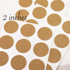 Autocollants Kraft personnalisés de 2 pouces | 20 pièces | Kraft 2 pouces autocollants personnalisé | Kraft Stickers Custom | Autocollants Kraft custom design