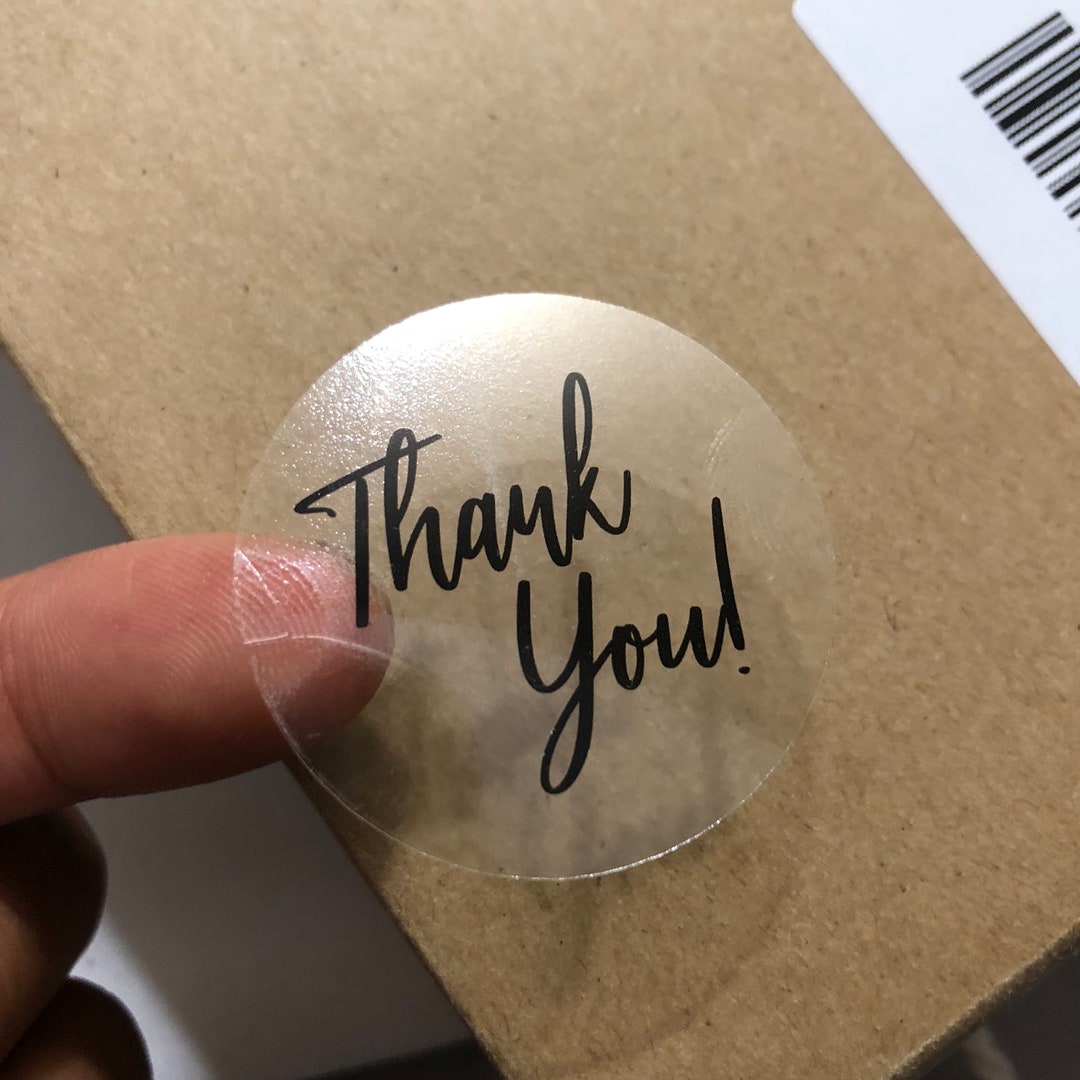 Clear Thank You Stickers Thank You Sticker Party Favor Stickers USA