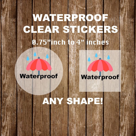 Custom Clear Waterproof Stickers Custom Clear Stickers Custom Waterproof  Clear Stickers Custom Shape Stickers 