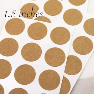 Autocollants Kraft personnalisés de 1,5 | 30 pièces | Autocollants Brown Kraft 1.5 pouces Custom | Autocollants Kraft Custom | Autocollants Kraft Custom Design