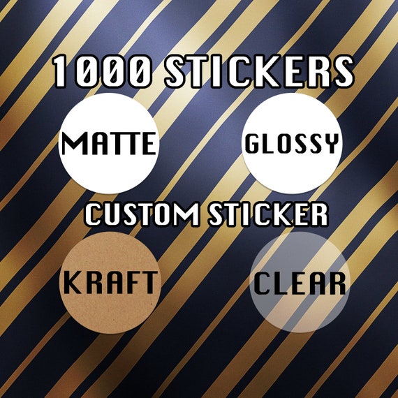 1000 Bulk Custom Round Stickers 0.75 Inch or 1 Inch Custom Labels