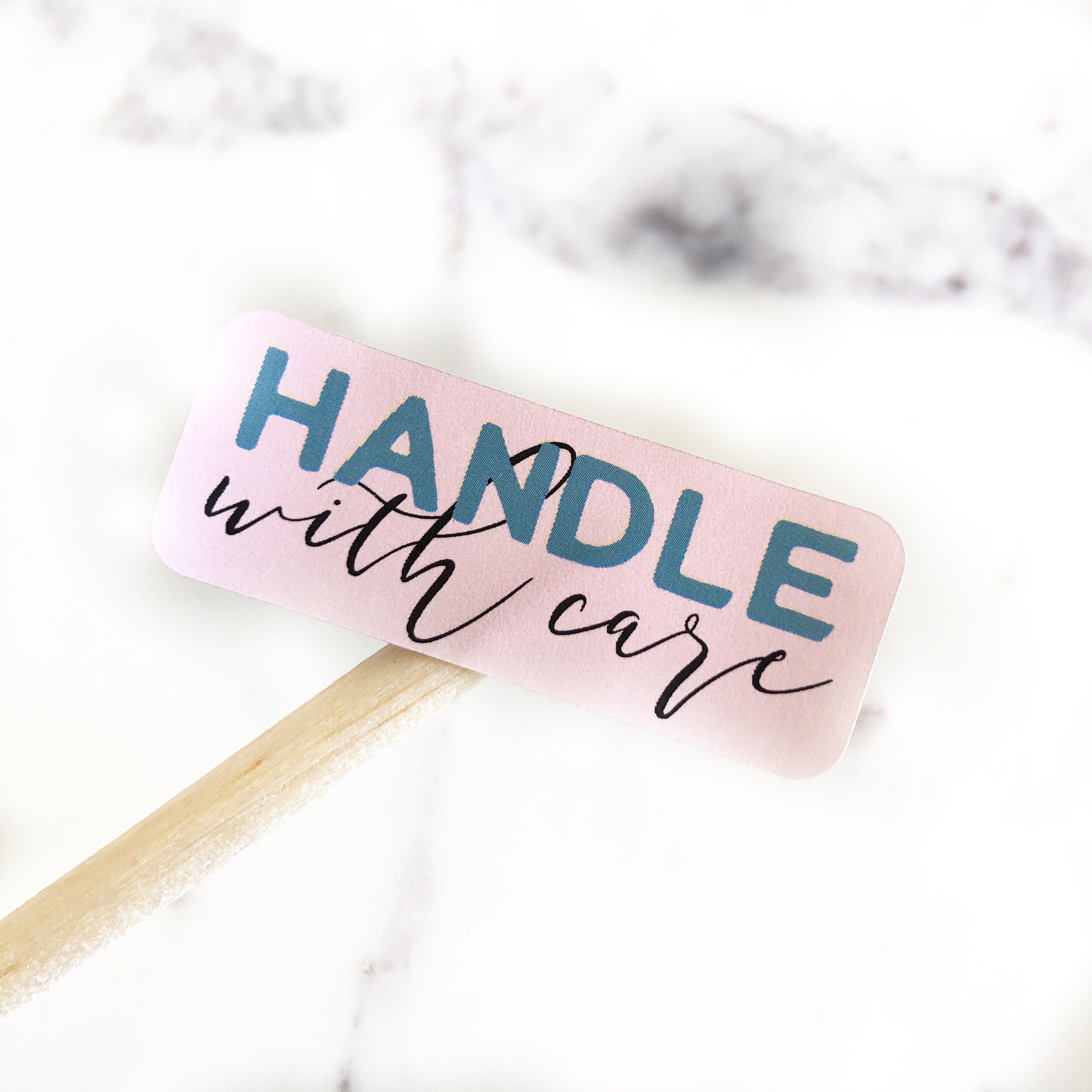 34 pcs Handle with Care Stickers | Fragile Stickers | Do not Bend Stickers