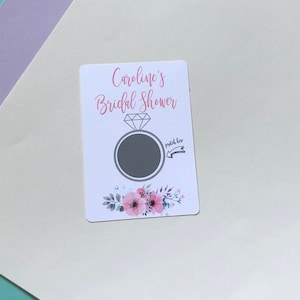 Cartes à gratter de douche nuptiale | Jeu de douche nuptiale | Douche nuptiale personnalisée | Gratteurs de douche nuptiale