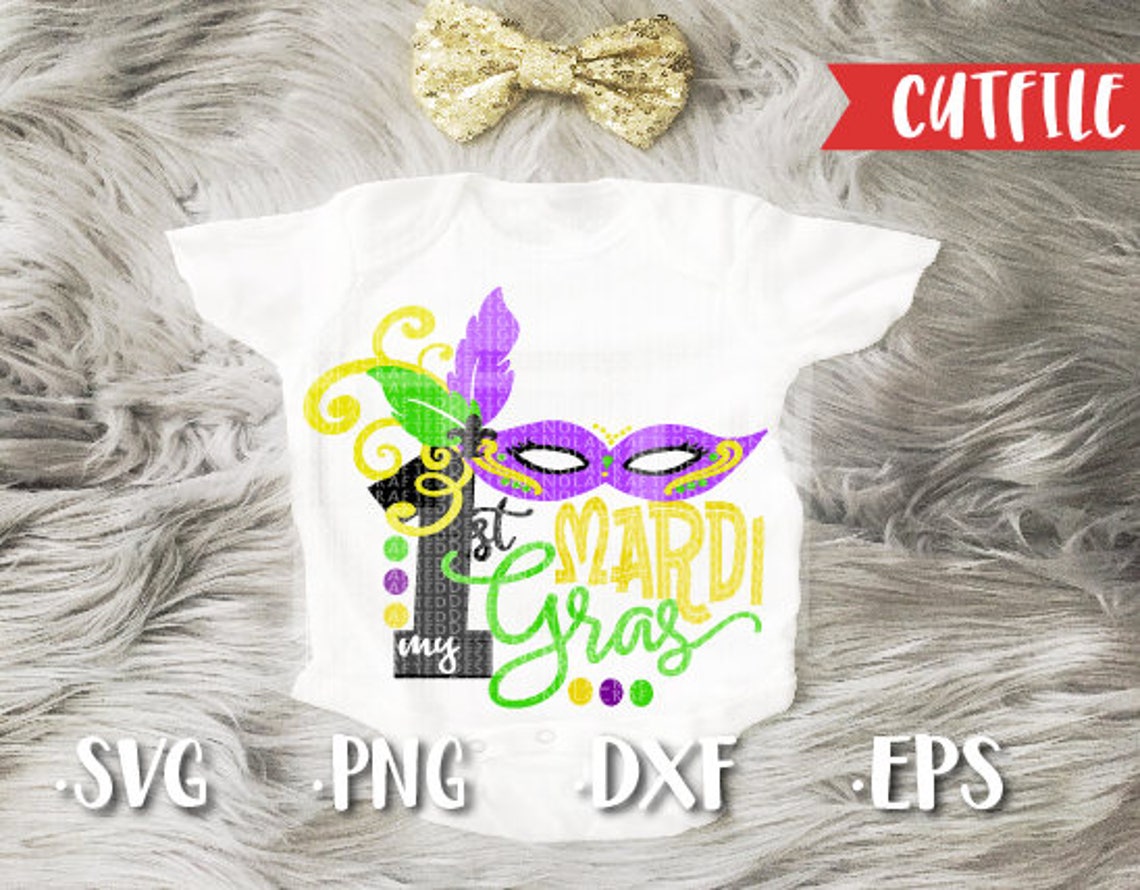 my first mardi gras svg