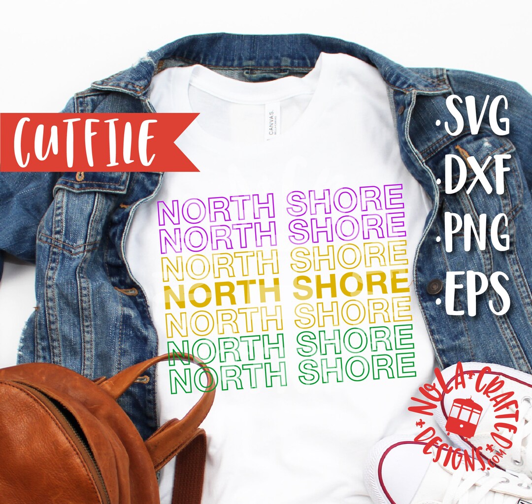 Northshore Mardi Gras Svg DXF Eps Mardi Gras North Shore State Svg Cut