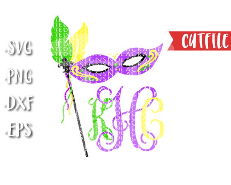 Download Mardi Gras Mask Svg Cut File Mardi Gras Monogram Svg Cut ...
