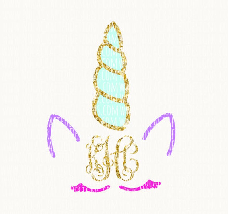 Download Monogram Unicorn Svg Unicorn Svg Silhouette File Cricut | Etsy