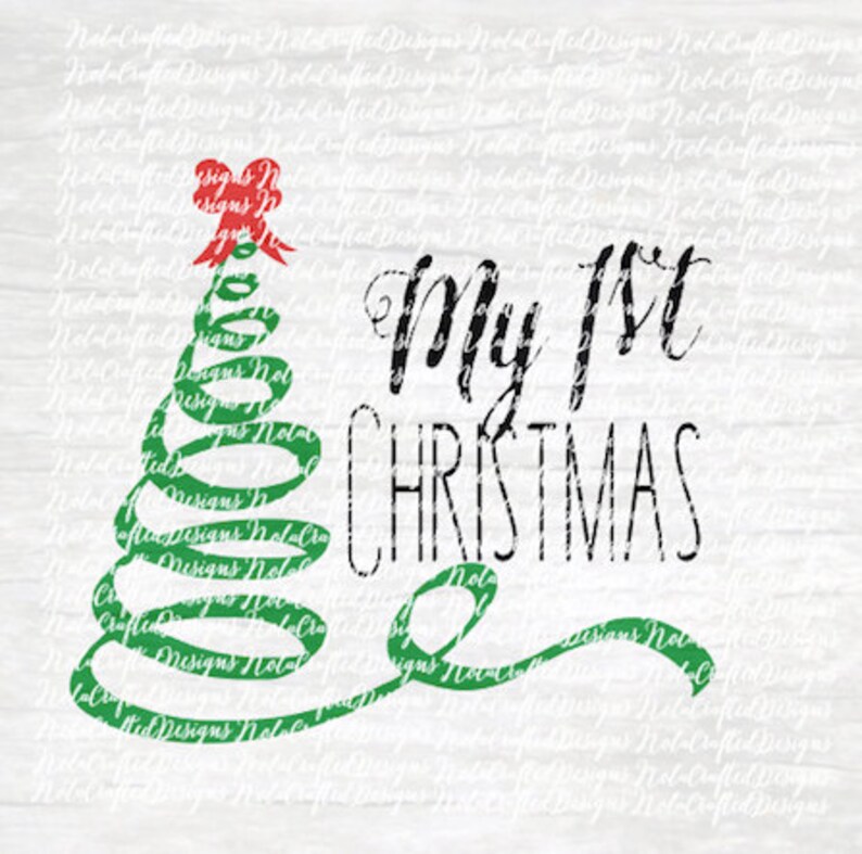 Download Free My First Christmas Svg Cut File Christmas Tree Svg Holiday Etsy SVG Cut Files