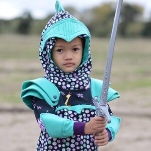 Ser Gawain Knight hoodie digital download pdf clothing top pattern by MotherGrimm, Knight hoodie top for children 2-14, Knight hoody