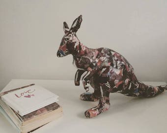 paper mache animal etsy
