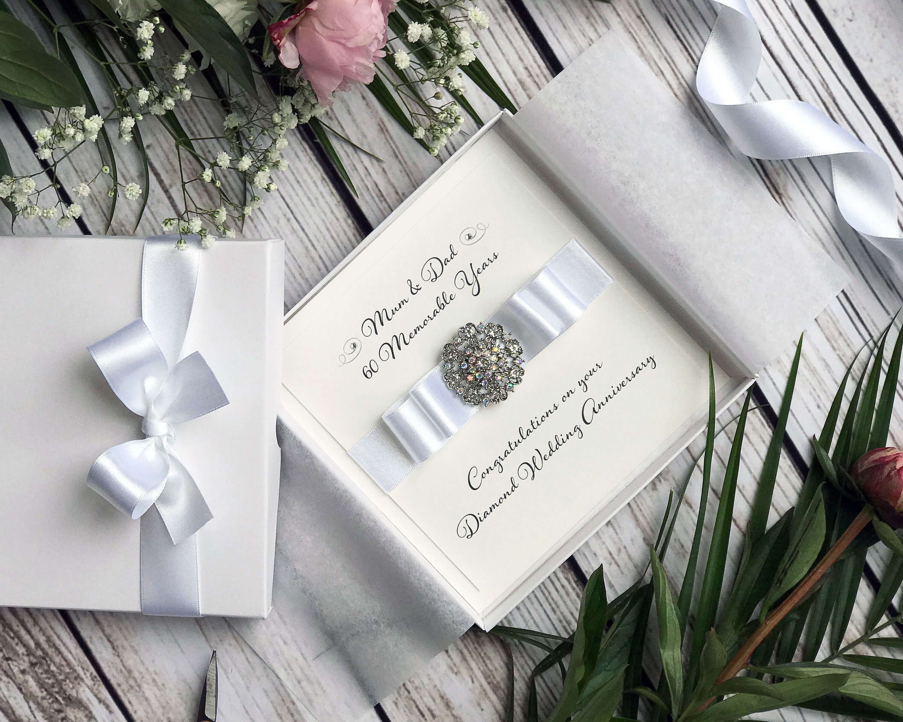 DIAMOND Nan Grandad Mum Dad 60th Diamond Wedding - Etsy