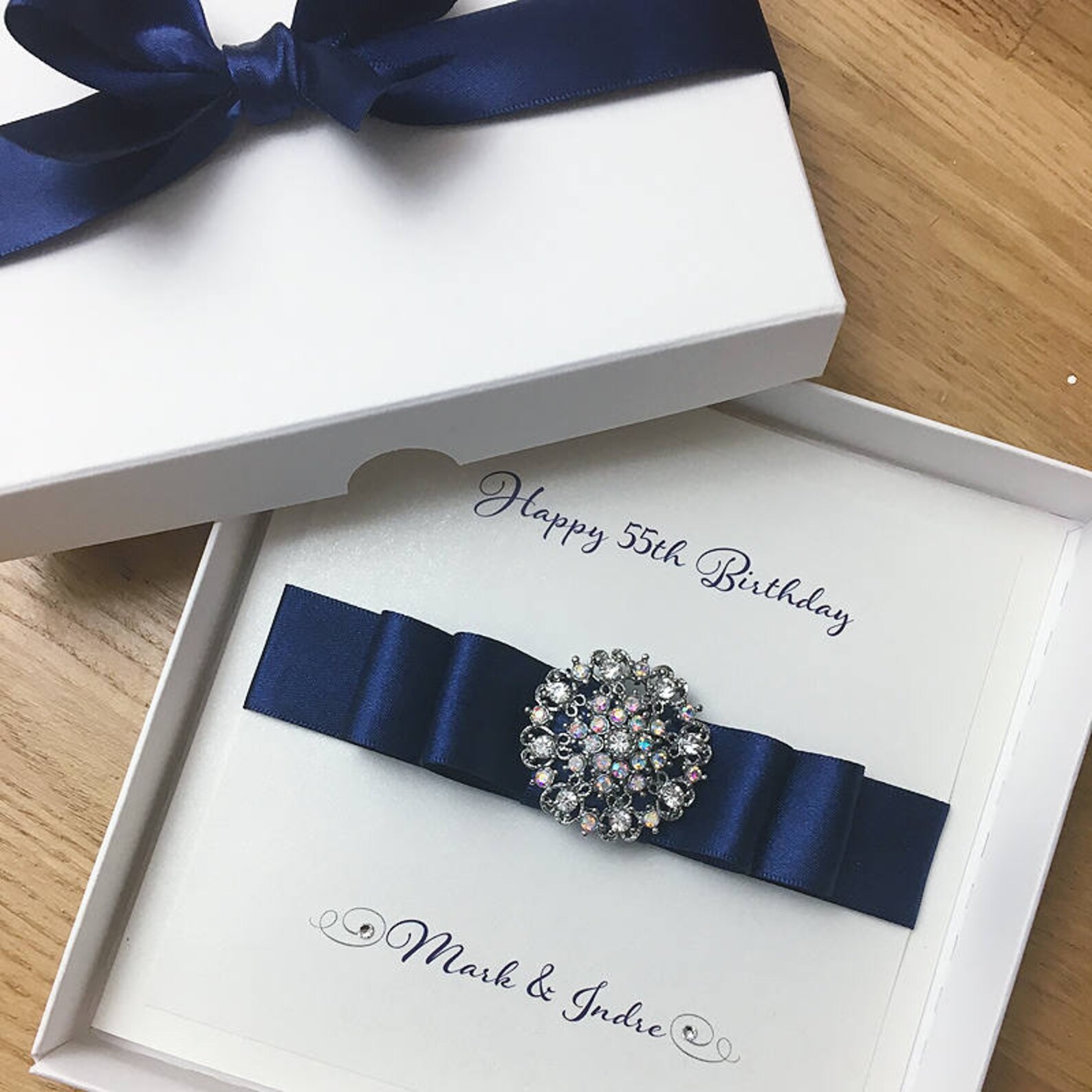 LUXURY Birthday Card PERSONALISED Birthday Card HANDMADE Etsy