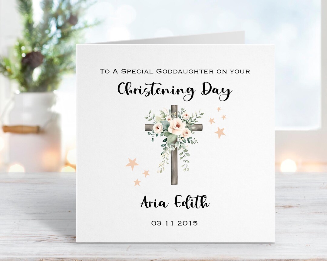 What To Write In A Goddaughter Christening Card