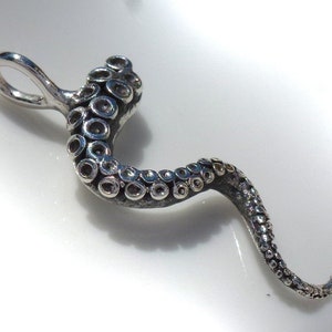 Tentacle silver pendant, octopus pendant, ocean jewelry, tentacle pendant, octopus, tentacle, UNIQUE, OOAK, gift for him, 935 silver