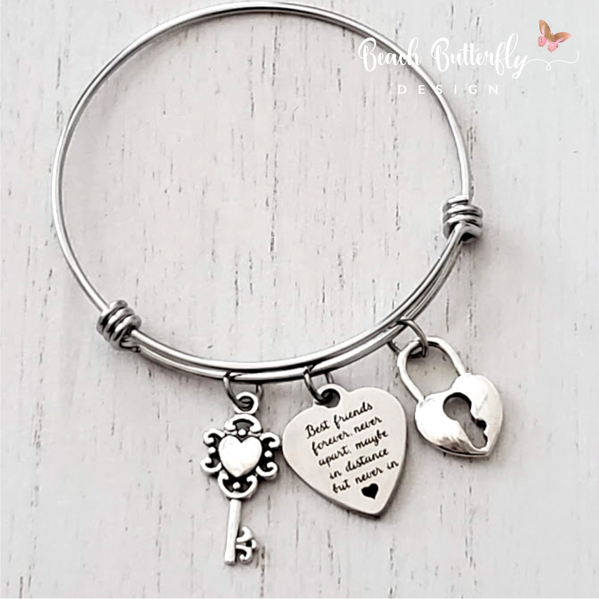 Best Friends BraceletLock and Key BraceletStainless Steel Etsy