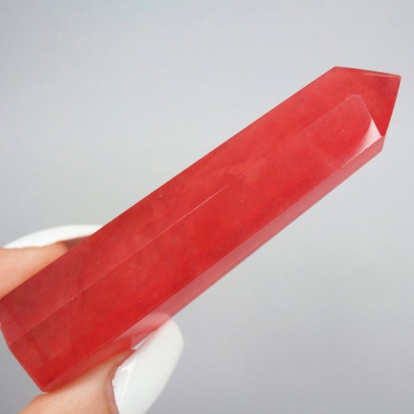 Smelt Quartz Wand Red Crystal Wand Smelt Quartz Crystal Smelt Quartz Crystal Healing Zodiac Birthday Gift home decor