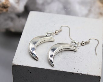 Silver Moon Earrings Silver Plated Jewellery Crescent Earrings Star Earrings Jewellery Zodiac Birthday Gift