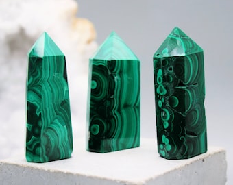 Real High Quality Malachite Wand, Malachite Tower, Malachite Crystal, Malachite, Healing Malachite, Zodiac Birthday Gift, May Taurus Gemini